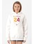 24 Şampiyonluk Beyaz Kadın 3ip Kapşonlu Sweatshirt 1