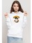 Dragon Ball Z Anime Goku Eating Ramen Beyaz Kadın 3ip Kapşonlu Sweatshirt 1