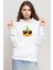 Cool Pumpkin Beyaz Kadın 3ip Kapşonlu Sweatshirt 1