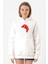 Watercolor Christmas Hat Beyaz Kadın 3ip Kapşonlu Sweatshirt 1