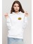 Big Bang Theory Bang Logo Beyaz Kadın 3ip Kapşonlu Sweatshirt 1