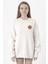 Dragon Ball Z Anime Logo Beyaz Kadın 2ip Sweatshirt 1