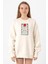 Demon Slayer Anime Crest Earring Demon Ekru Kadın 2ip Sweatshirt 1