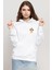 Inspector Gadget Vintage Lightning Beyaz Kadın 3ip Kapşonlu Sweatshirt 1