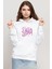 Arcane Get Jinxed Beyaz Kadın 3ip Kapşonlu Sweatshirt 1