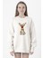 Adorable Reindeer Christmas Beyaz Kadın 2ip Sweatshirt 1