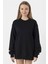 Siyah Kadın 2ip Sweatshirt 1