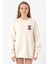 Dubious Handles Logo Ekru Kadın 2ip Sweatshirt 1