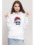 Mustache Christmas Hero Beyaz Kadın 3ip Kapşonlu Sweatshirt 1