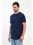 Erkek Bisiklet Yaka Rahat Kalıp Ottoman Dokuma Pamuklu T-Shirt 1