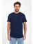 Erkek Bisiklet Yaka Rahat Kalıp Ottoman Dokuma Pamuklu T-Shirt 3
