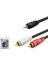 HDX1058 Aux3.5 (M) To 2rca (M) Kablo Siyah A Kalite 1.5m 1