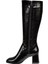 Topuklu Kadın Çizme İZ-600 Siyah Rugan 3