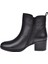 Hakiki Deri Topuklu Kadın Bot SK-92163 Siyah 3