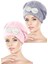 2 Adet Mikrofiber Saç Havlusu Bonesi Lastikli Fiyonklu 1