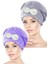 2 Adet Mikrofiber Saç Havlusu Bonesi Lastikli Fiyonklu 1