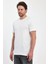 Erkek Bisiklet Yaka Rahat Kalıp Baskısız Pamuk T-Shirt 5