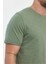 Erkek Bisiklet Yaka Rahat Kalıp Baskısız Pamuk T-Shirt 3