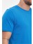 Erkek Bisiklet Yaka Rahat Kalıp Pamuklu Süprem Baskısız T-Shirt 3