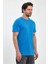 Erkek Bisiklet Yaka Rahat Kalıp Pamuklu Süprem Baskısız T-Shirt 5