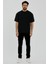 Erkek Bisiklet Yaka Garnili Iki Iplik % 100 Pamuk Cotton Oversize T-Shirt 5