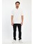 Erkek Bisiklet Yaka Garnili Iki Iplik % 100 Pamuk Cotton Oversize T-Shirt 5