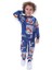 Erkek Çocuk 2 İplikli Full Likralı Kumaş Paw Patrol Karakterli Mavi Uzun Kollu Eşofman Takım 2