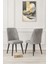 Rath Atlantik 80x140 Sabit Mutfak Masası Yemek Masası Masa Sandalye Takımı 6 Gri Sandalye 2