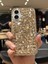 iPhone 16 Uyumlu Lüks Gold Kristal Taşlı Kılıf 5