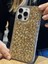 iPhone 16 Pro Uyumlu Lüks Gold Kristal Taşlı Kılıf 4