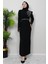 Hazal Tesettür Elbise Siyah 3