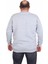 Erkek Büyük Beden Sıfır Yaka 3ip Sweat Original 24203 Grı Melanj 2