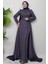 Beli Saten Detay Abiye Indigo 1