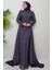 Beli Saten Detay Abiye Indigo 3