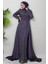 Beli Saten Detay Abiye Indigo 4