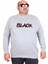 Erkek Büyük Beden Sıfır Yaka 3ip Sweat Black 24202 Grı Melanj 1