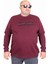 Erkek Büyük Beden Sıfır Yaka 3ip Sweat Black 24202 Murdum 1