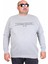 Erkek Büyük Beden Sıfır Yaka 3ip Sweat Original 24203 Grı Melanj 1