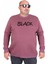 Erkek Büyük Beden Sıfır Yaka 3ip Sweat Black 24202 Eflatun 1