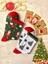 Tekno Trust 2'li Yılbaşı Ağaç Noel Baba Christmas Desenli Hediyelik Kartlı Set Unisex Pamuklu Tenis Kolej Çorap 1