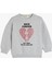 Baskılı Pamuklu Uzun Kollu Bisiklet Yaka Sweatshirt 1