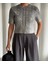 Butik Serdivan Örgülü Varak Crop Kısa Kol Kadın Triko Kazak Trend 5