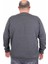 Erkek Büyük Beden Sıfır Yaka 3ip Sweat Original 24203 Antrasit Melanj 2