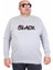 Erkek Büyük Beden Sıfır Yaka 3ip Sweat Black 24202 Grı Melanj 1
