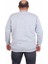 Erkek Büyük Beden Sıfır Yaka 3ip Sweat Black 24202 Grı Melanj 2