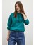 Kapüşonlu Sweatshirt Yeşil 5
