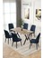 Rath Sonomo 80x140 Sabit Mutfak Masası Yemek Masası Masa Sandalye Takımı 6 Antrasit Sandalye 1