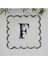 F Harfi Baskılı Kişiye Özel Pul Işlemeli Monogramlı Nakış Kenar Pullu Kokteyl Peçetesi 1 Adet 1
