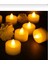 Ledli Mum Tealight Işıklı Dumansız Alevli Sarı Pilli LED Mum 1 Adet Pil Dahil 1