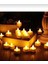 Ledli Mum Tealight Işıklı Dumansız Alevli Sarı Pilli LED Mum 1 Adet Pil Dahil 2